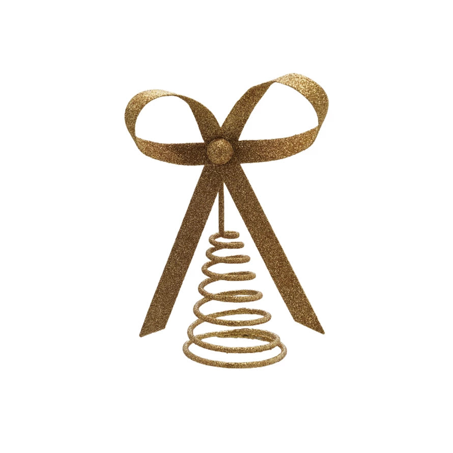 Gold Bow Tree Topper