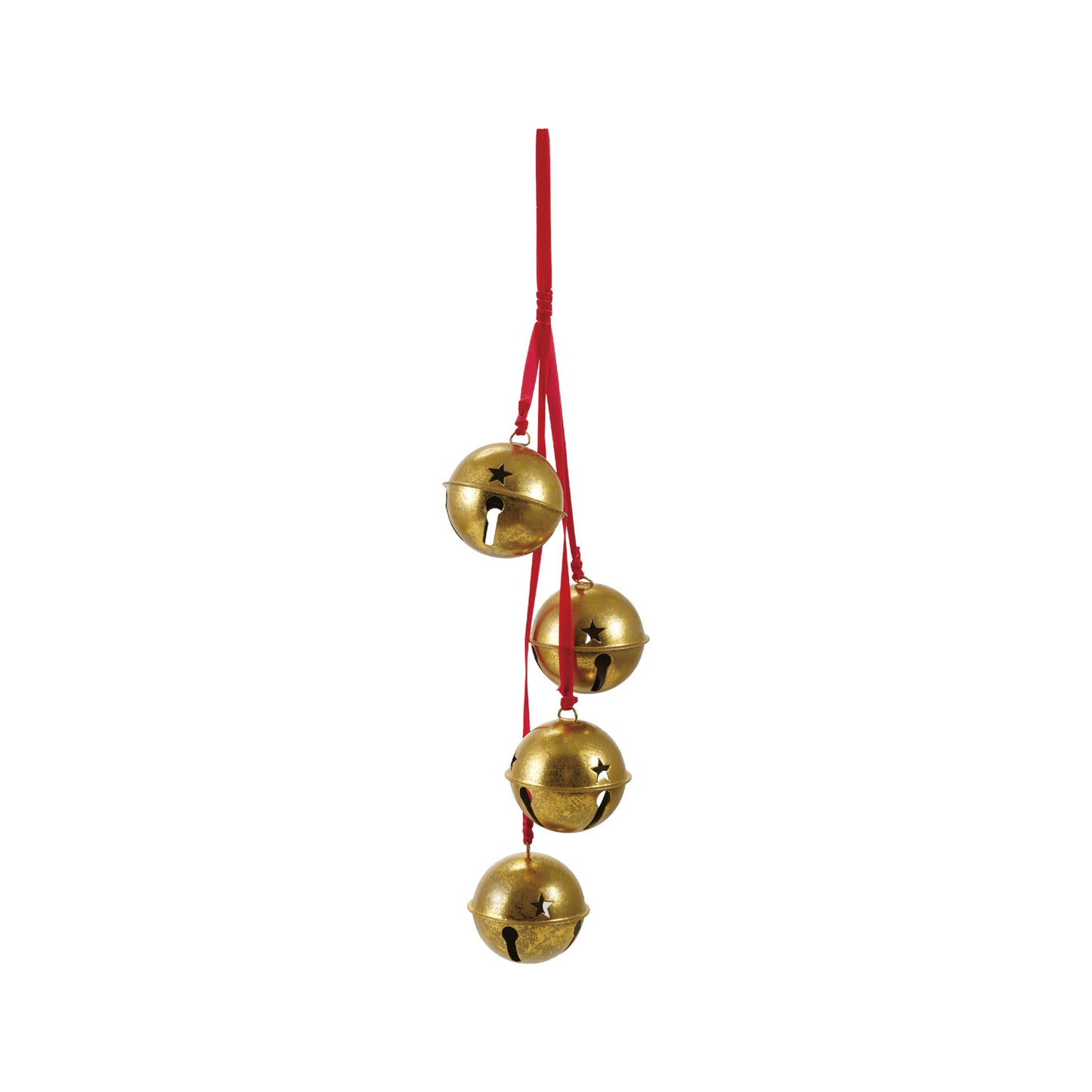 Velvet Ribbon Hanging Metal Bells