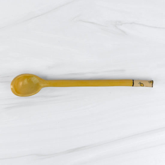 Yellow Ceramic Spoon