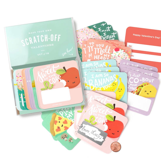 Load image into Gallery viewer, Scratch-off Snack Pack Valentines

