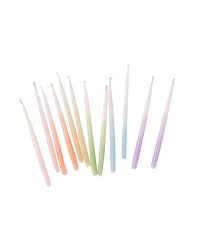 Assorted Ombre Beeswax Birthday Candles