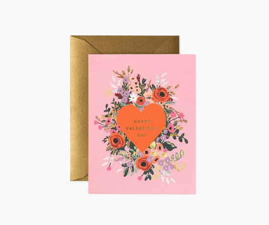 Blooming Heart Valentine's Card