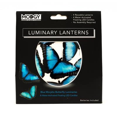 Blue Morpho Butterfly Luminary