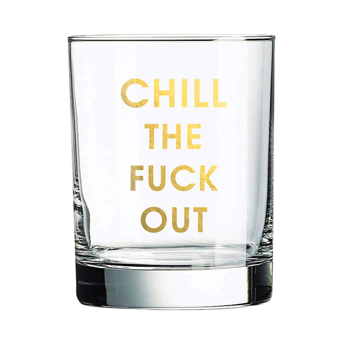 Chill Out Rocks Glass