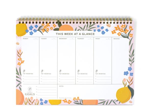 Citrus Floral Weekly Planner