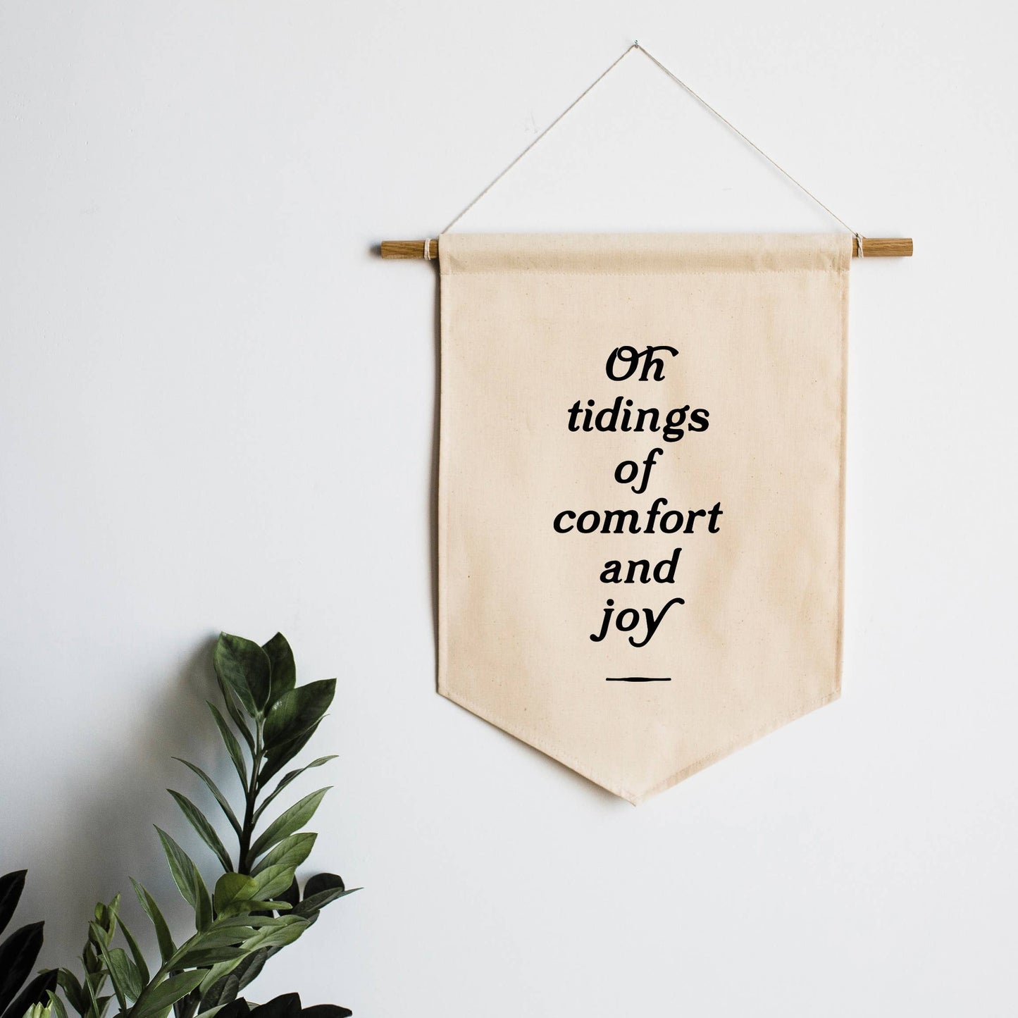 Tidings of Comfort and Joy Canvas Banner