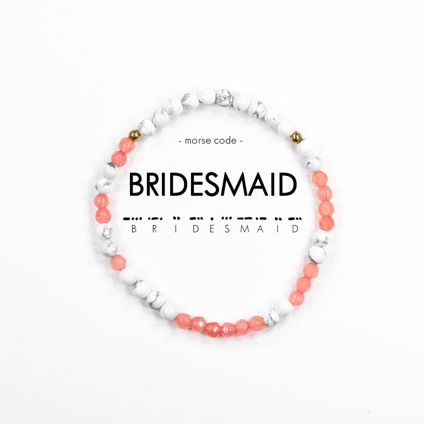 Load image into Gallery viewer, Bridesmaid Morse Code Bracelet
