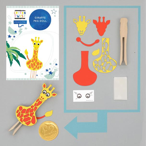 Load image into Gallery viewer, Giraffe Peg Doll
