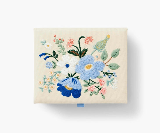 Load image into Gallery viewer, Garden Party Embroidered Keepsake Box
