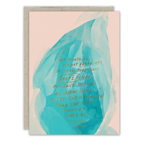Her Mountains Encouragement Card