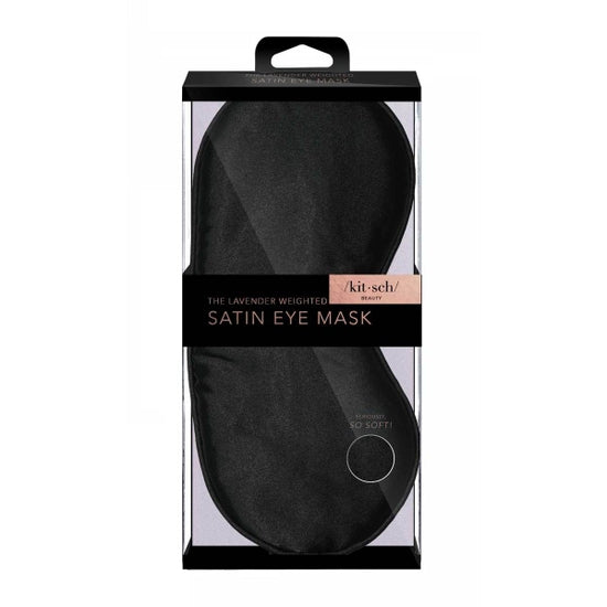 Load image into Gallery viewer, Lavender Satin Weighted Eye Mask

