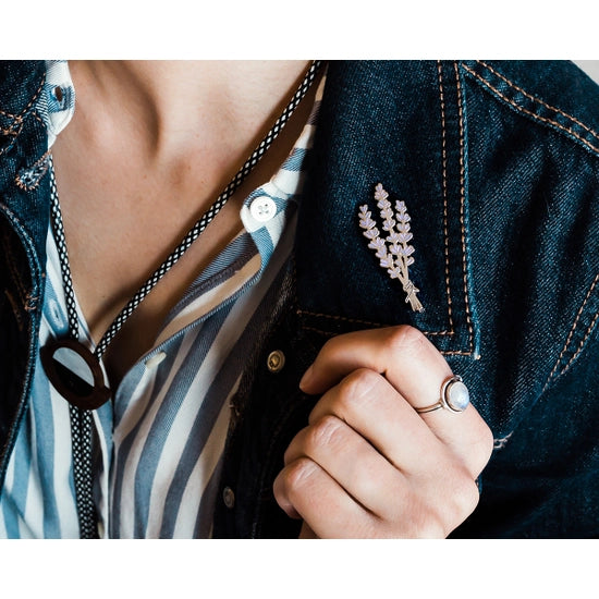 Lavender Enamel Pin