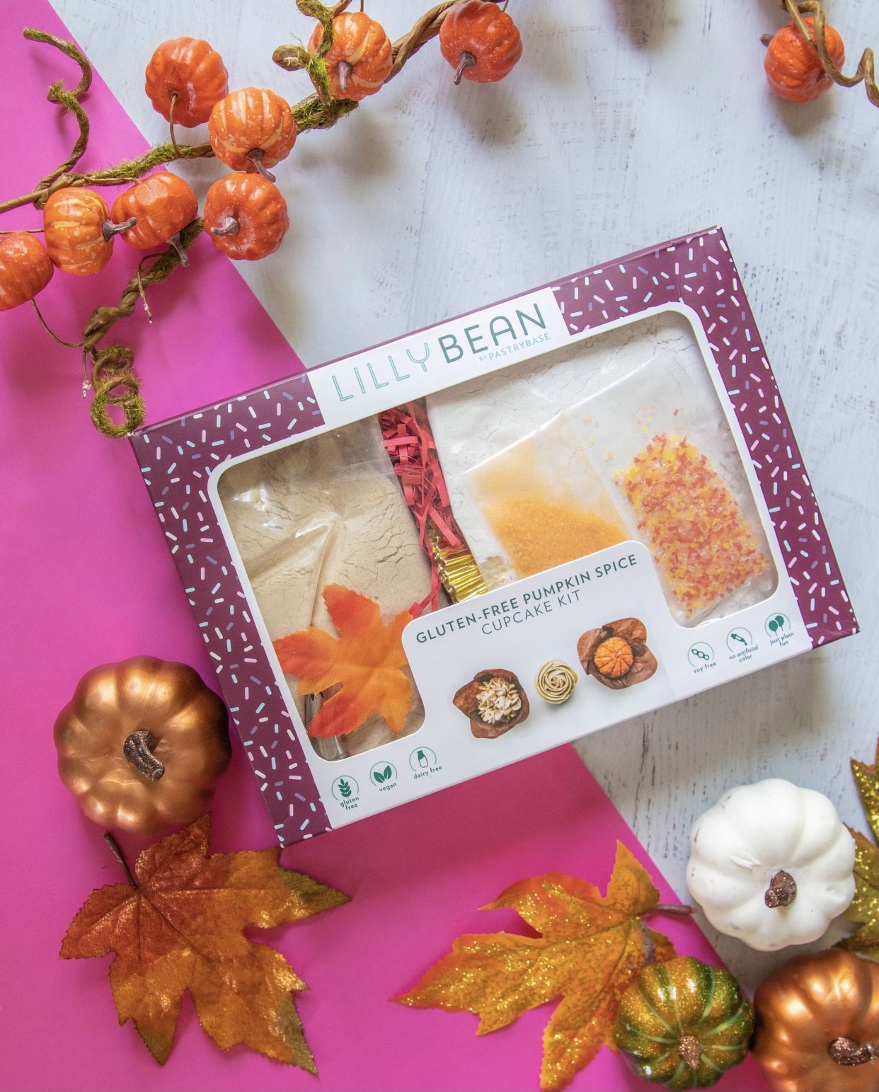 Load image into Gallery viewer, Gluten-Free Pumpkin Spice Cupcake Bake Kit
