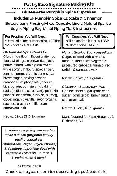 Load image into Gallery viewer, Gluten-Free Pumpkin Spice Cupcake Bake Kit
