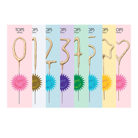 Mini Gold Number 1 Sparkler Wand