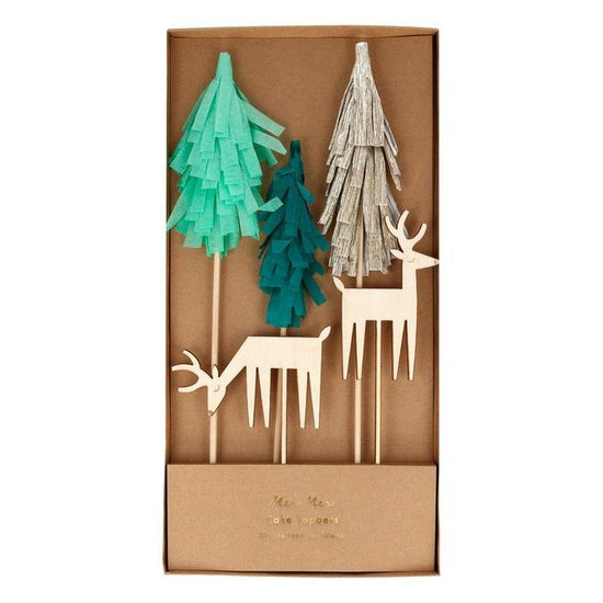 Woodland & Reindeer Cake Toppers