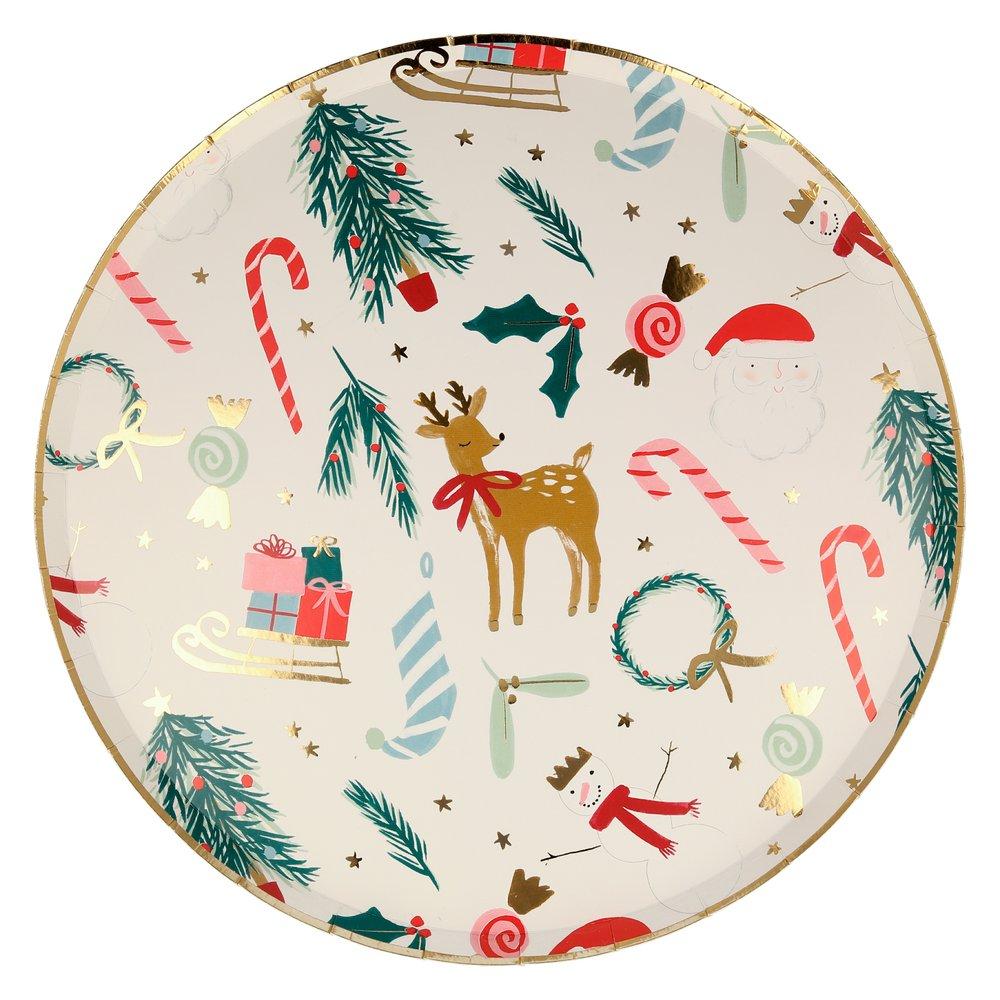 Load image into Gallery viewer, Festive Motif Dinner Plates
