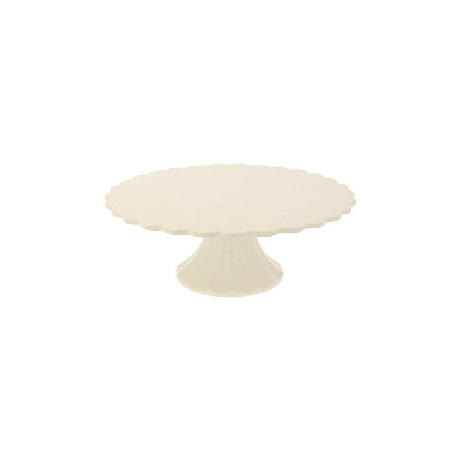 Load image into Gallery viewer, Small White Bamboo Fibre Cake Stand

