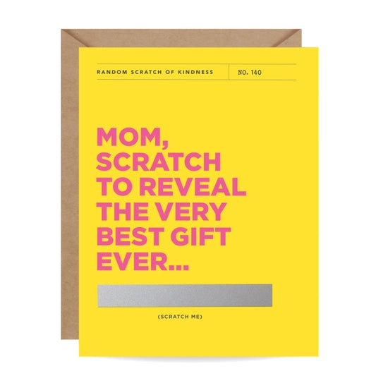 Best Gift Ever Scratch-off Mom Card