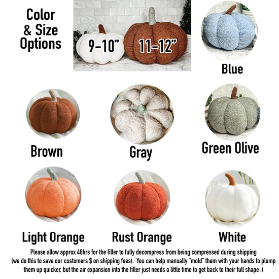 Load image into Gallery viewer, Olive Green Plush Pumpkin
