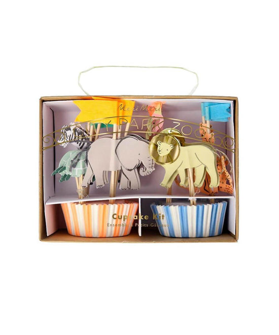 Safari Animals Cupcake Kit