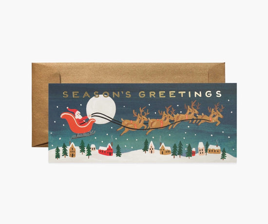 Santa's Sleigh Large Boxed Cards