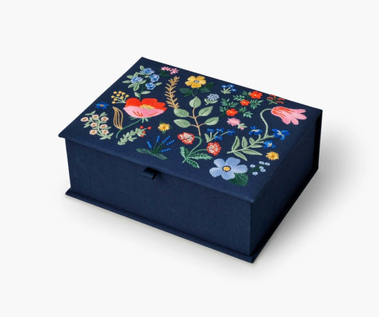 Strawberry Fields Embroidered Keepsake Box