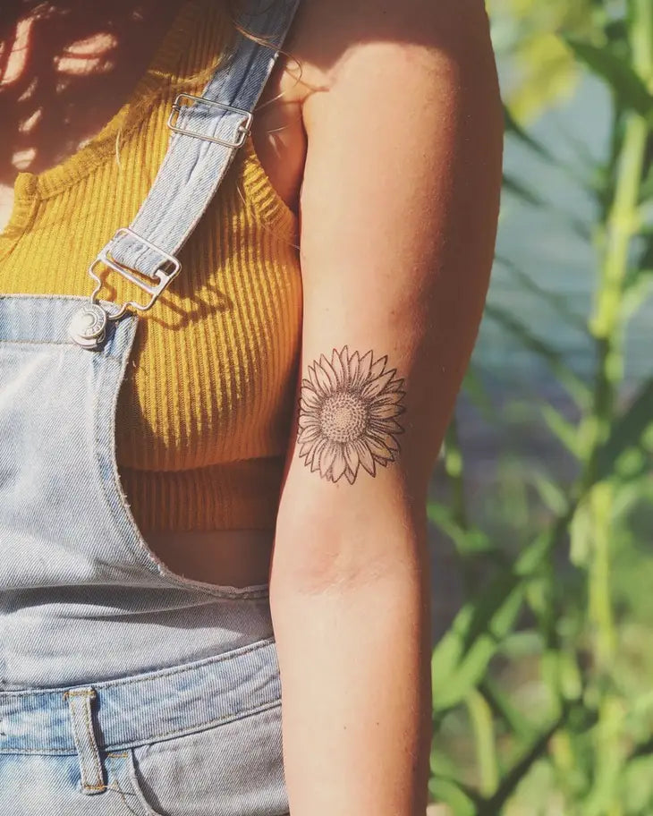 Sunflower Temporary Tattoos