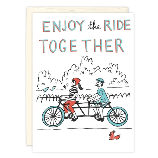 Load image into Gallery viewer, Tandem Couple Anniversary Card
