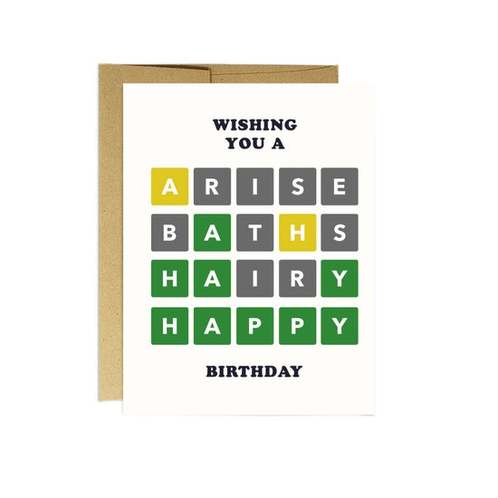 Load image into Gallery viewer, Wordle Birthday Card
