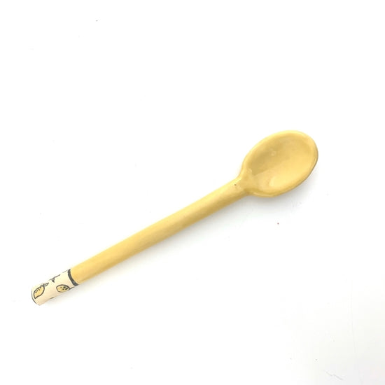 Yellow Ceramic Spoon